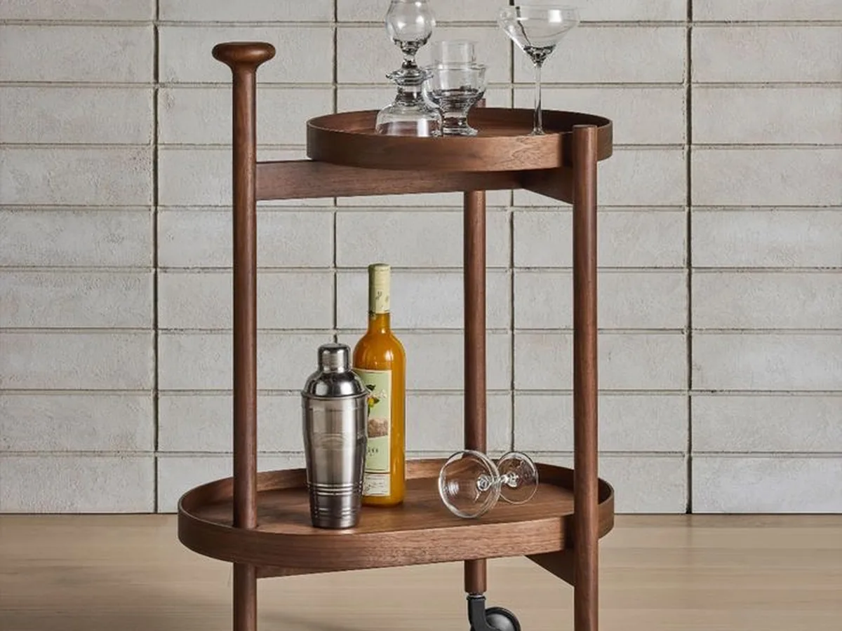Carrito bar de metal