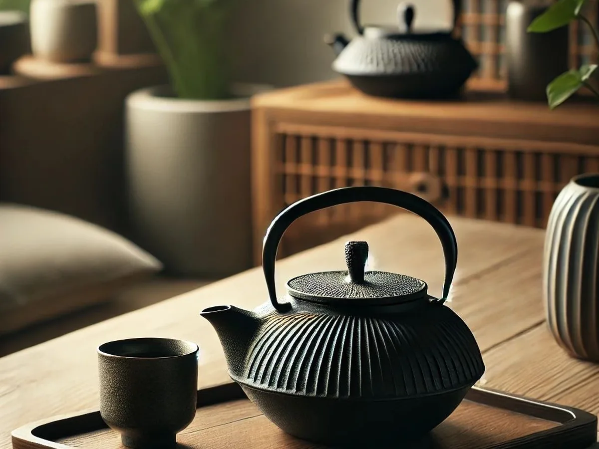 Tetera japonesa de hierro fundido